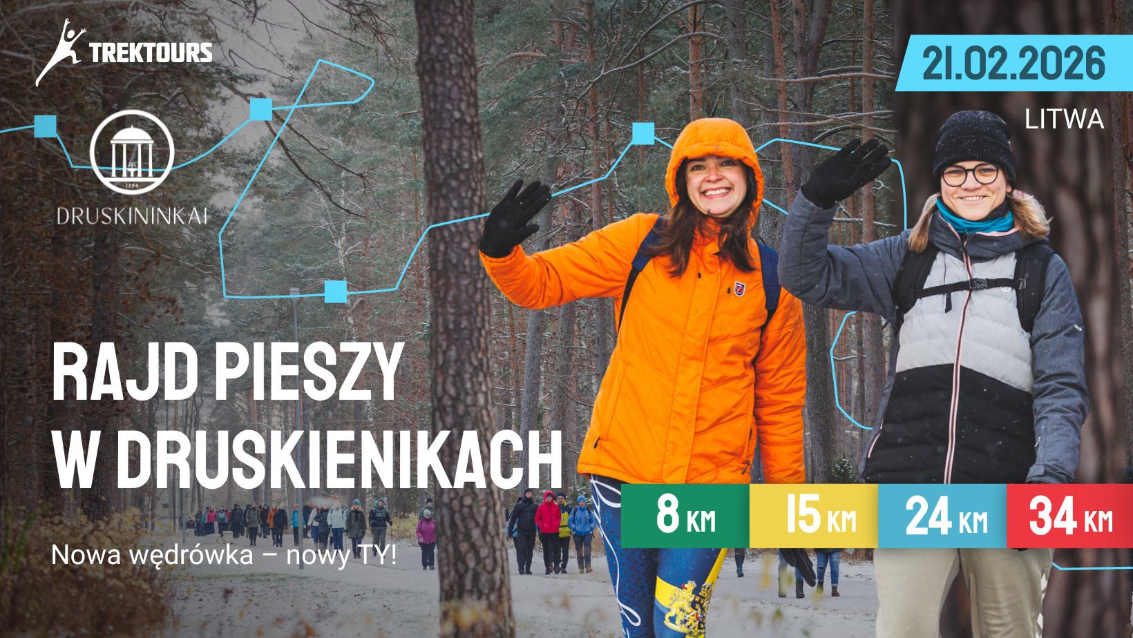 TrekTours: Rajd Pieszy w Druskiennikach'26